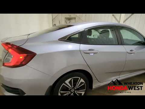 2016 Honda Civic Sedan EX-T CVT in Lunar Silver Metallic for sale at Wheaton Honda West in Calgary, AB
