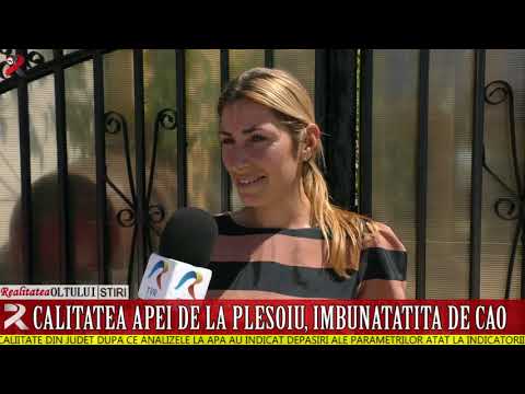 Calitatea apei de la Pleșoiu, îmbunătățită de CAO