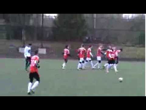 Sparing: WKS Śląsk - GKS Mirków, gol na 1:1