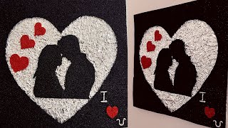 Beautiful handmade gift ideas for valentine day || Anniversary gifts || Love couple wall hanging