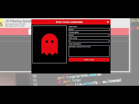 Movie Management System In Javascript With Source Code Source Code Projects