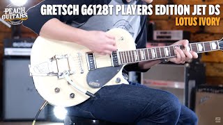 Video thumbnail for No Talking...Just Tones | Gretsch G6128T Players Edition Jet DS | Lotus Ivory by Peach Guitars