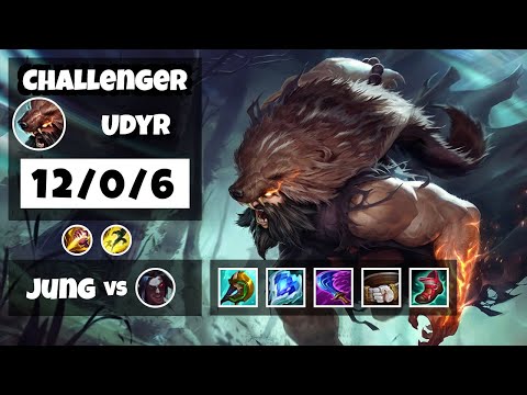 Udyr s11 Jungle Challenger Replay (12/0/6) - KOREAN