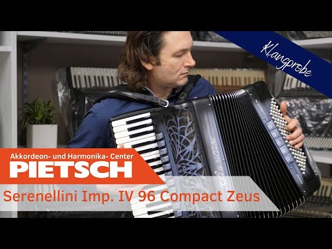 Akkordeon - Serenellini Imperator IV 96 Compact Zeus Schwarz/Grau - Klangprobe