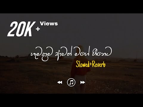 Hamadama Awath Mage Heeneta - හැමදාම ආවත් මගේ හීනෙට (Slowed+Reverb)