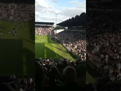 Angers v Arsenal crowd pre-kick off