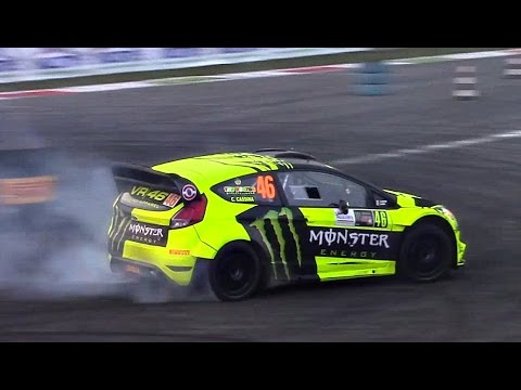Valentino Rossi Goes CRAZY at Monza Rally Show 2015 - DRIFT & DONUTS!