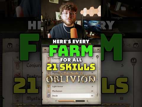 How to FARM for all 21 SKILLS in The Elder Scrolls IV: Oblivion Remastered… 😳