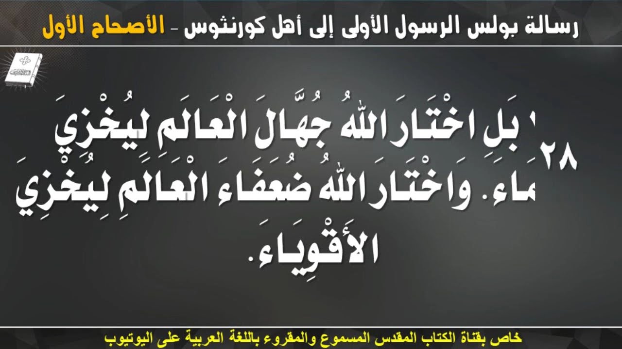 فيديو تفسير الكتاب المقدس | الكتاب المقدس رفيقي