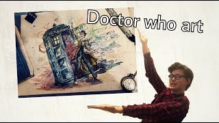 Рисую 10-го Доктора Кто /Doctor Who art/Доктор Кто арт