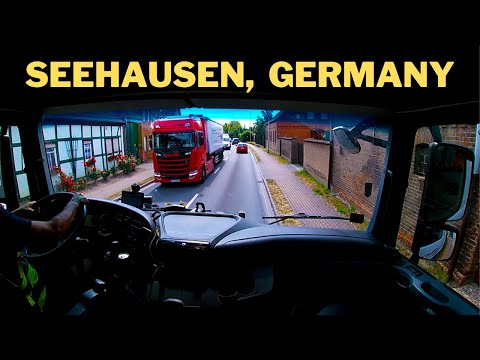 POV Truck Driving - Seehausen, Germany | CV Driving Mercedes Actros | Cabin View
