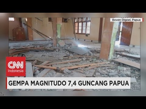 Gempa 7,4 SR Guncang Papua