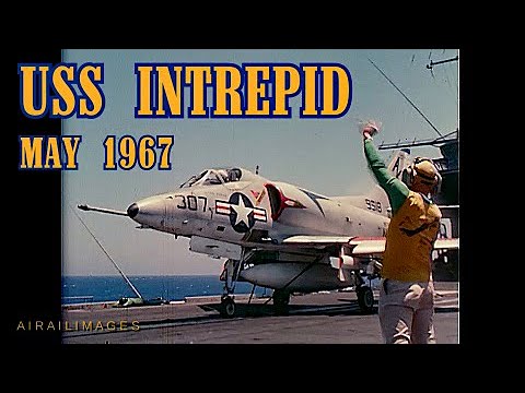 USS Intrepid CVS-11 aircraft carrier flight ops A-4 A-1 C-1 1967 National Archives NARA Airailimages