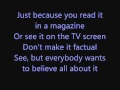 Michael Jackson - Tabloid Junkie Lyrics 