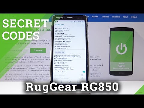 Secret Codes for RUGGEAR RG850 – Calendar Storage / Service Menu