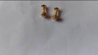 1 Gram Gold Earrings Daily use circle model