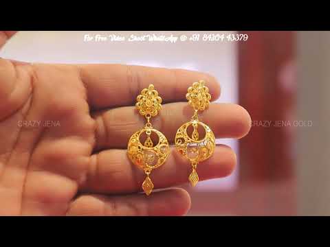2021 की Stylish And Trendy Gold Earring Design With...