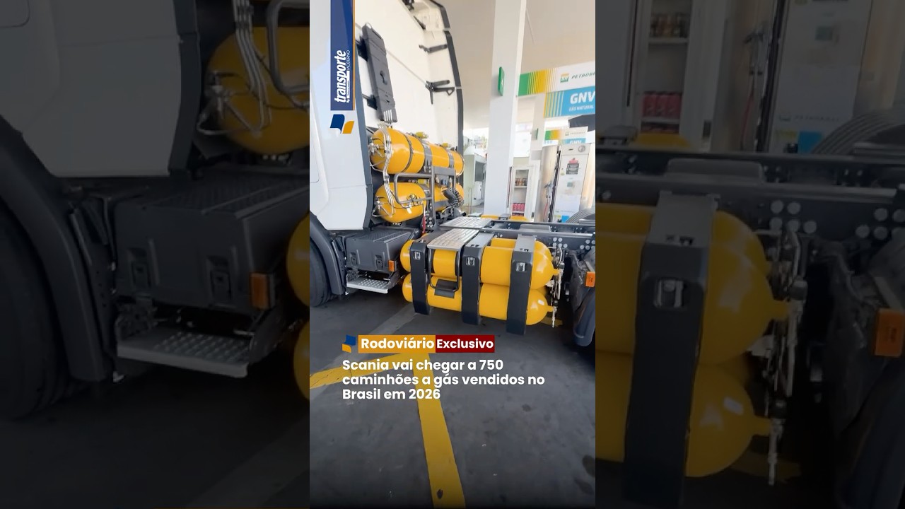 Scania vai chegar a 750 caminhões a gás vendidos no Brasil em 2026