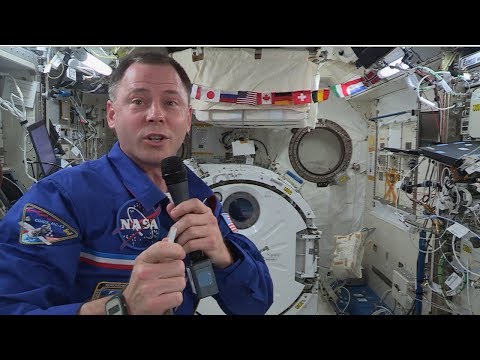 Astronaut Nick Hague speaks with the Space Symposium