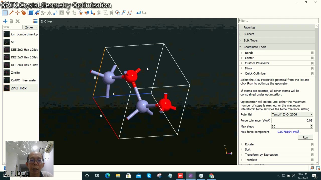 Quantum ATK - How to do Optimization
