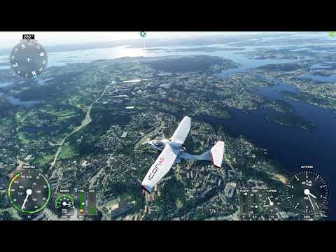 Microsoft Flight Simulator 2020 BERGEN NORWAY - 1080p HD