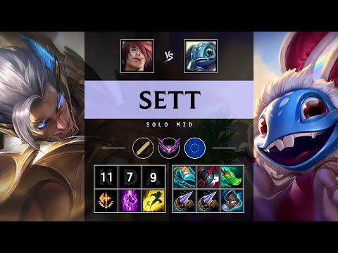 Sett Mid vs Fizz: Killing spree - EUW Master Patch 14.23