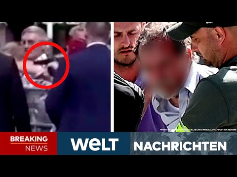 ATTENTAT AUF FICO: Fünf Schüsse auf Slowakei-Premier! Zustand unklar! Video zeigt Täter | LIVESTREAM