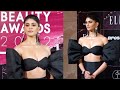 Sanjana Sanghi FIRE On Red Carpet With Her Black Dress ELLE Award