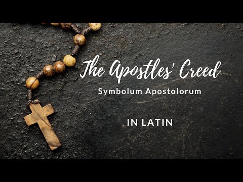 The Apostles' Creed in Latin