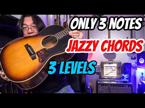 Must know R 3 7 Simple Shell Chords for rhythm guitar - 3 Levels