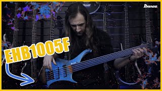 Video thumbnail for Ibanez Fretless Bass EHB1005F-AOM - Linus Klausenitzer by Ibanez Germany