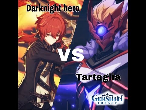 Solo Diluc VS Tartaglia childe boss - [Genshin impact]