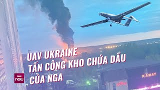 Tin thế giới: Hình ảnh kho chứa dầu Nga cháy rừng rực sau cuộc tấn công UAV của Ukraine | VTC Now