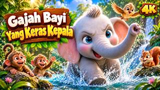 Download lagu The Stubborn Baby Elephant 🐘 | 3D 4K | Kids Cartoon | Indonesian Kids Stories mp3