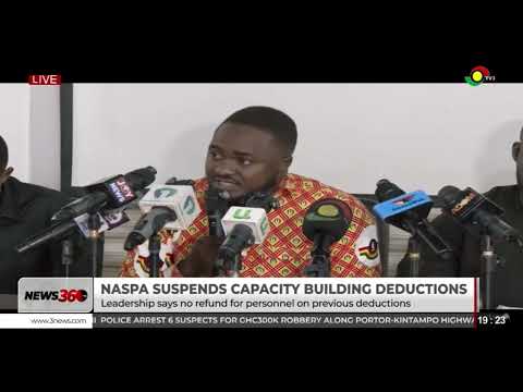 National Service Personnel Association suspends capacity building deductions with immediate effect