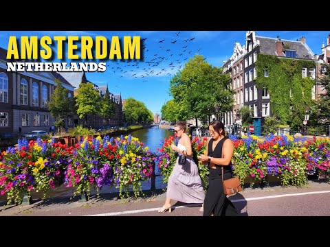 Walk Along the Most Beautiful Canals of Amsterdam 4K Walking Tour