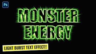 Create a Light Burst Text Effect in Photoshop