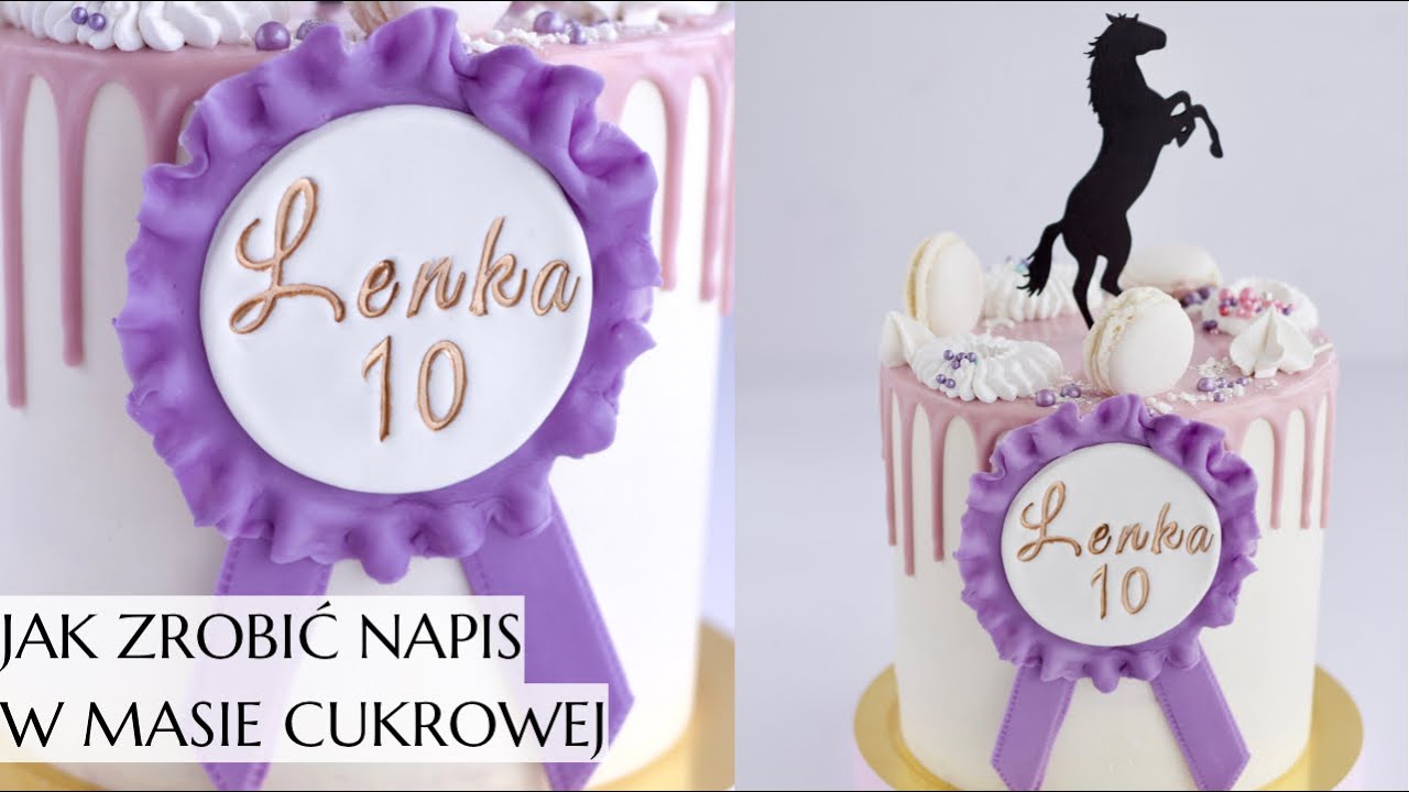 Jak zrobić napis w masie cukrowej. Proste dekoracje z masy cukrowej.