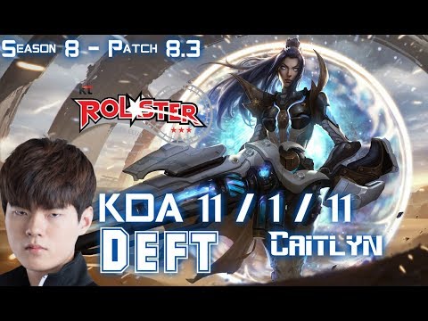 KT Deft CAITLYN vs EZREAL ADC - Patch 8.3 KR Ranked