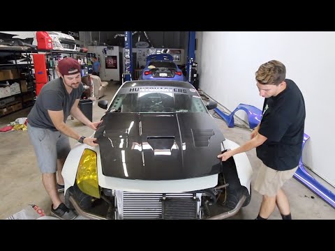 Installing a Vented Carbon Fiber Hood - 2JZ 350z