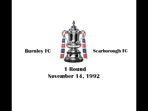 FA Cup 1992-1993. 1 Round. Burnley FC - Scarborough FC - 2:1. Highlights.