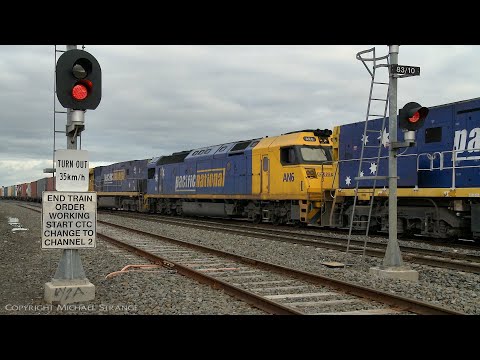4MA5 Pacific National Intermodal Container Train (23/12/2020) - PoathTV Australian Railways