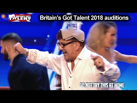 Bambas 64 yo Got Everyone Dancing & Throw Plates Auditions Britain's Got Talent 2018 BGT S12E05