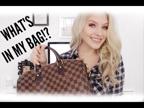 WHAT'S IN MY BAG || Louis Vuitton Speedy 30 Bandouliere Damier Ebene | Lauren Self