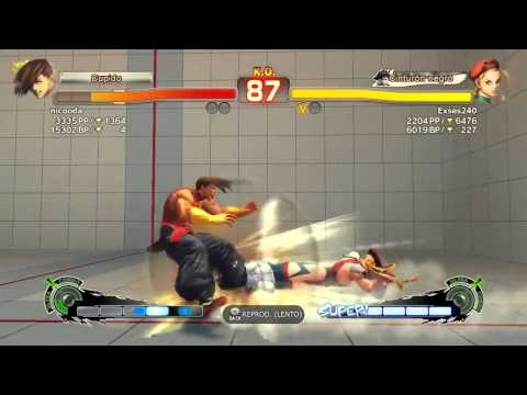Super Street Fighter 4 AE Nicooda(Yung) VS Exses240(Cammy)