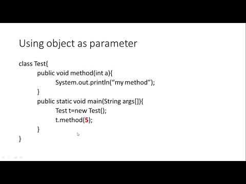 Using Objects As Parameter In Methods And Returning Objects
