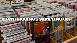 crate digging and sampling a CD into hard boom bap hip hop beat