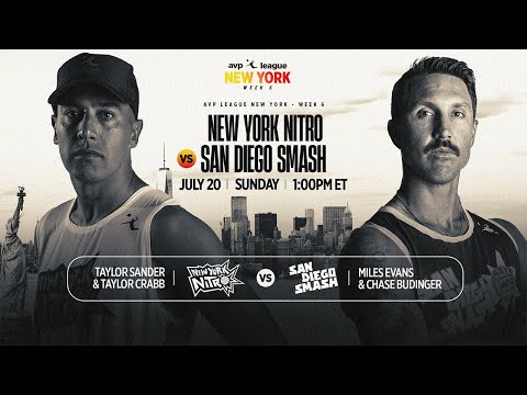 AVP LEAGUE WEEK 6 - New York, NY | San Diego Smash v New York Nitro – Men’s Match