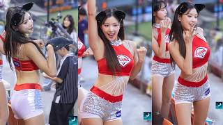 냥냥펀치등 아웃송 5종 직캠 우혜준치어리더(잠실야구장_260818)