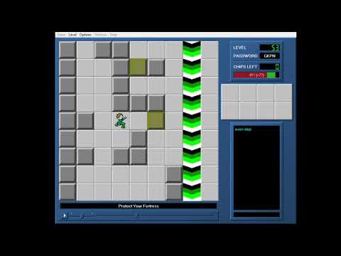 CCLP4 level 53 solution - 334 seconds